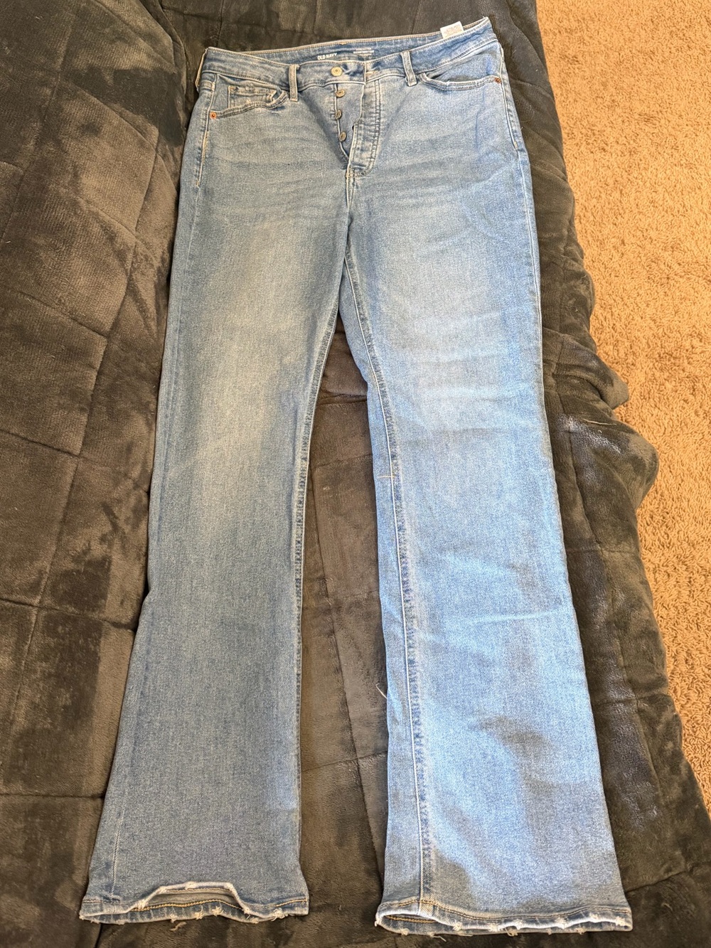 Old Navy Extra High-Waisted Secret-Smooth Bootcut Jeans Light Wash Size 12